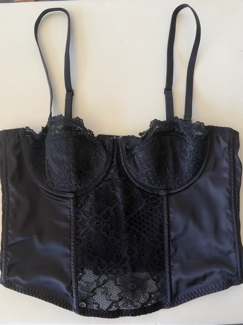 Sincerely Jules• Lace Bustier Crop Top
